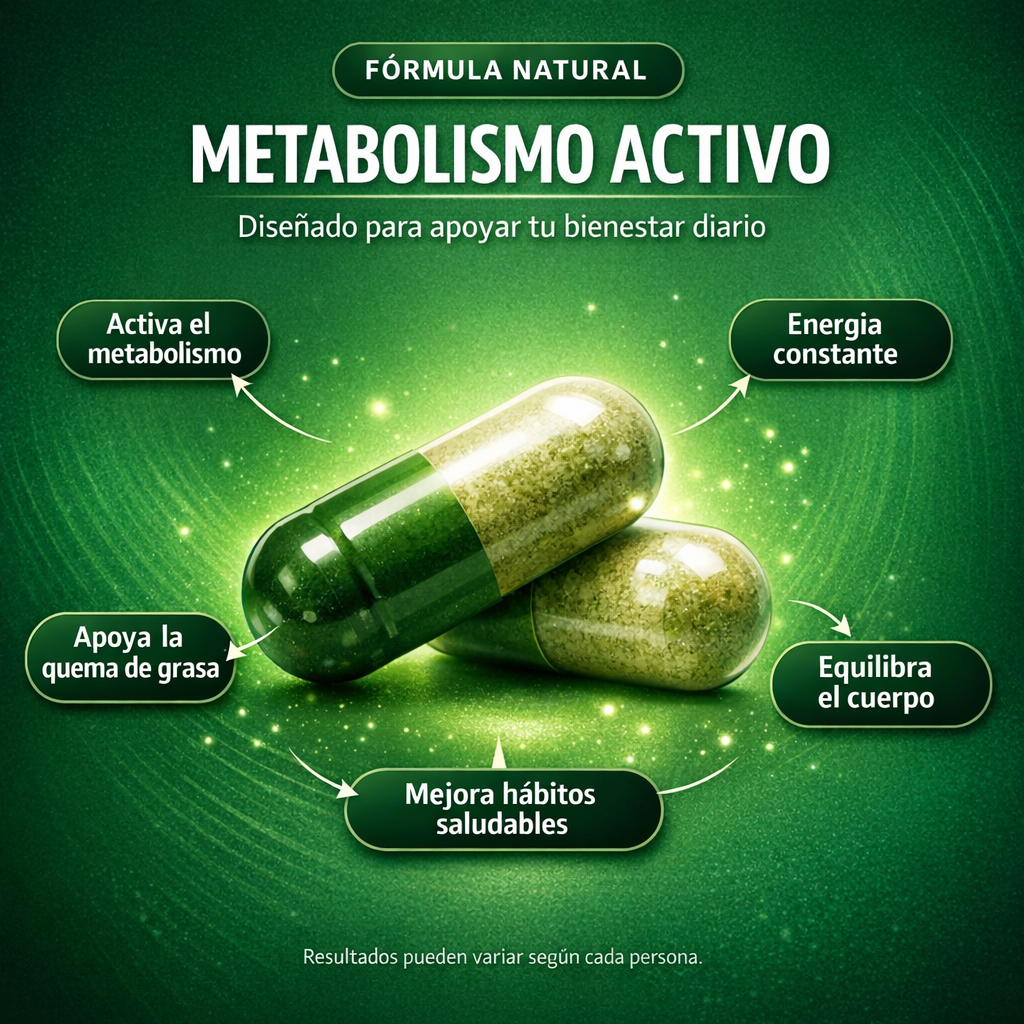 MetaboFit Cápsulas – Acelera tu Metabolismo y Quema Grasa Naturalmente (2x1 Oferta)