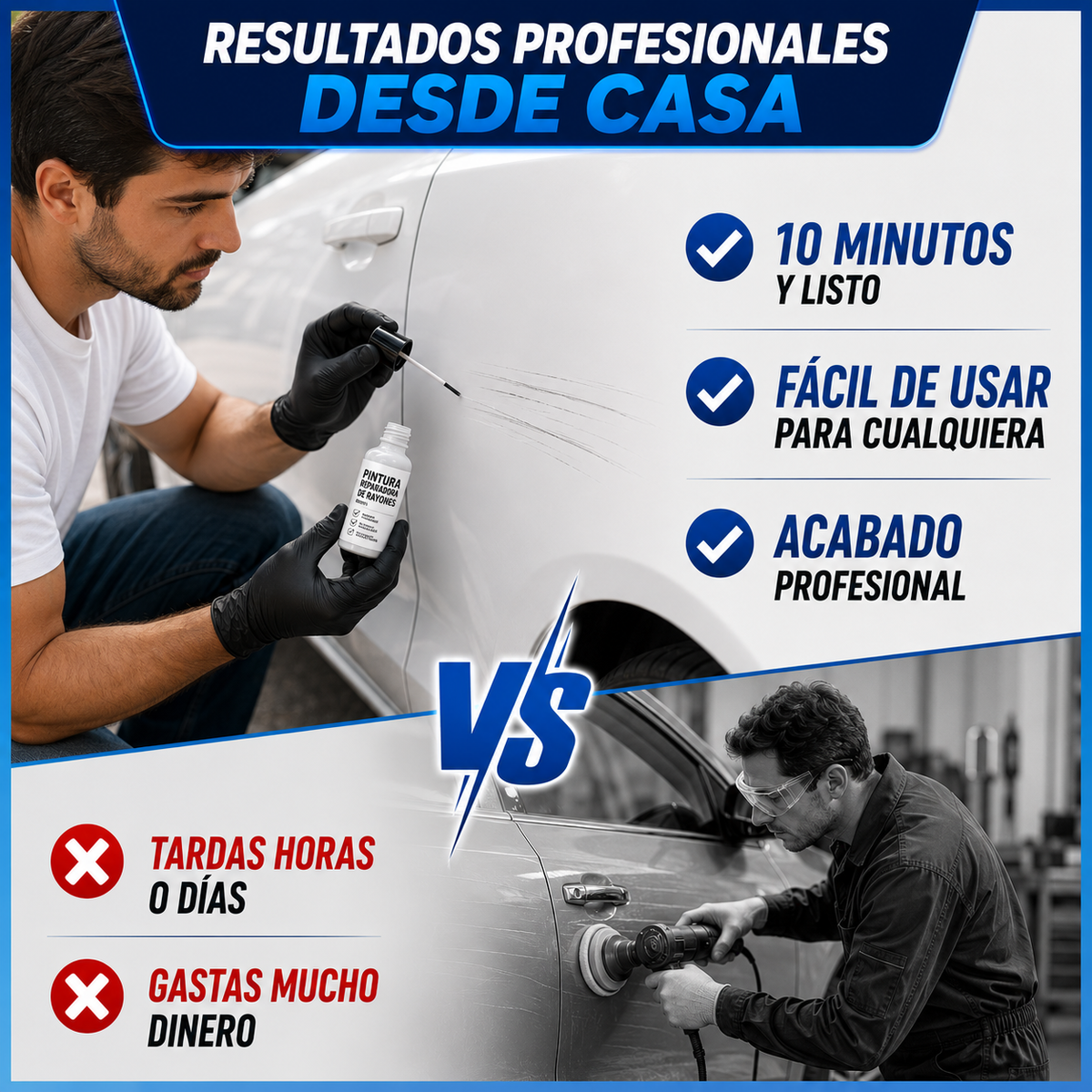 BrilloBrush para arañazos en el coche - Recupera la apariencia de tu auto con una sola pincelada (2X1 OFERTA)