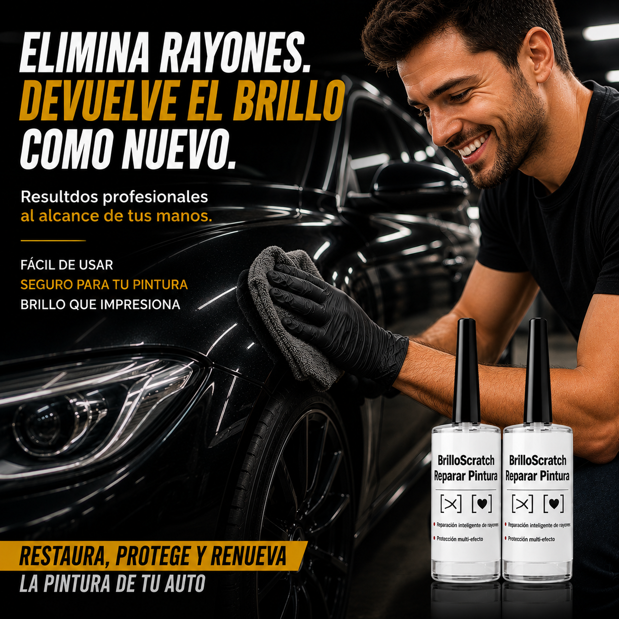 BrilloScratch – Elimina Rayones, Restaura el Color y Sorpréndete con el Resultado (2x1 Oferta)