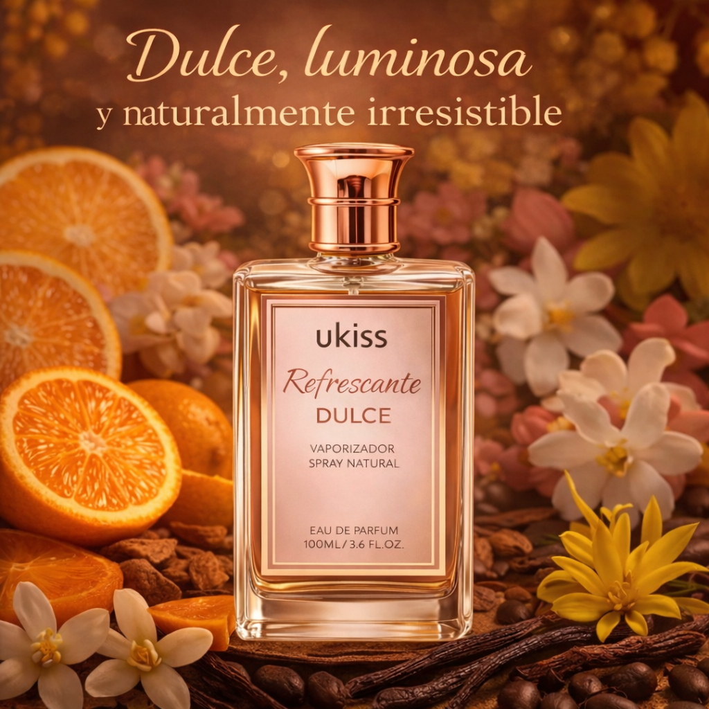 Ukiss Refrescante Perfume - Dulce, luminosa y naturalmente irresistible.