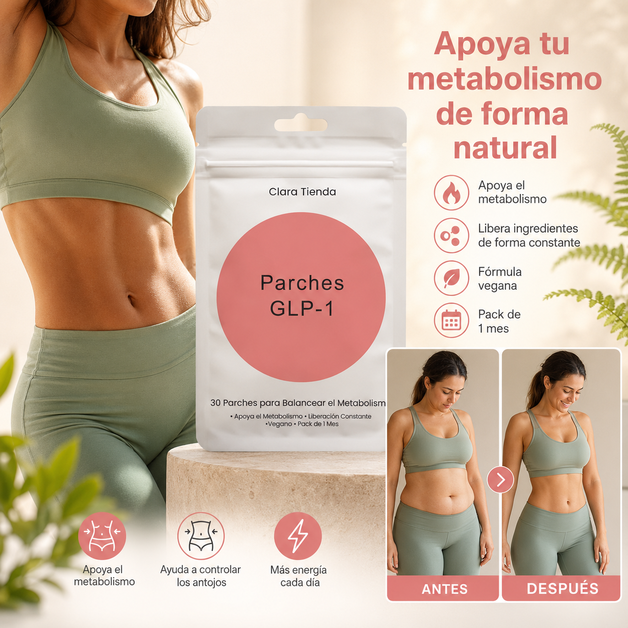 Parches GLP-1™ - Apoyo Diario para tu Metabolismo y Control de Antojos