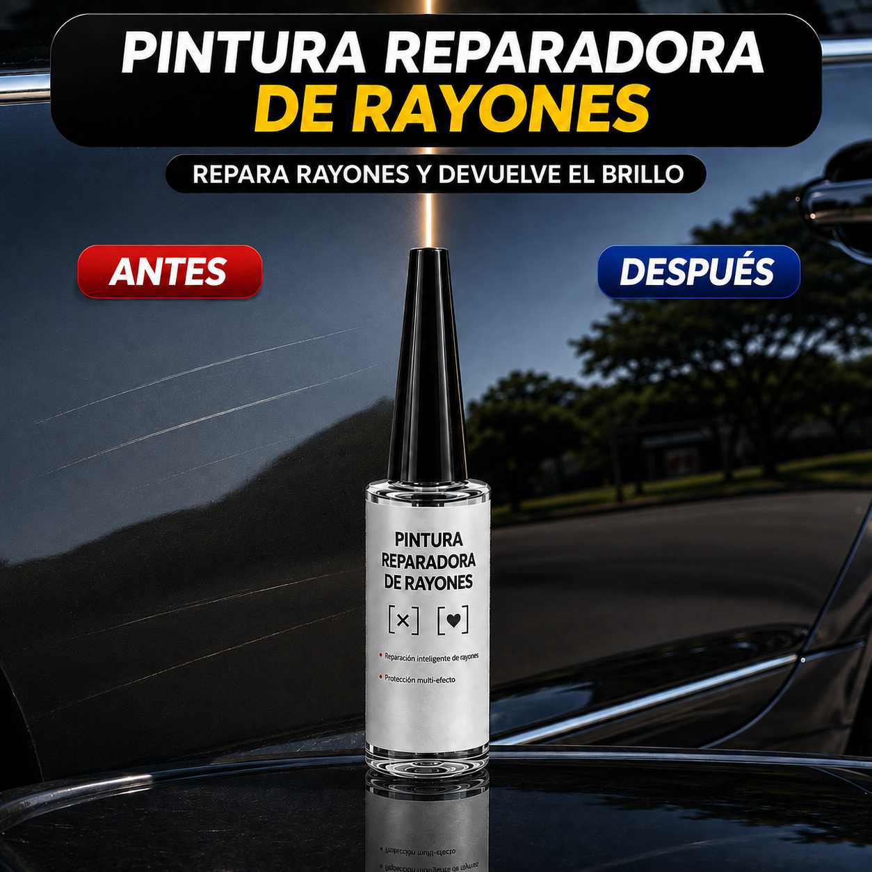 Pintura Reparadora de Rayones – Devolvé el Brillo y la Apariencia de Auto Nuevo en Minutos (Oferta 2x1)