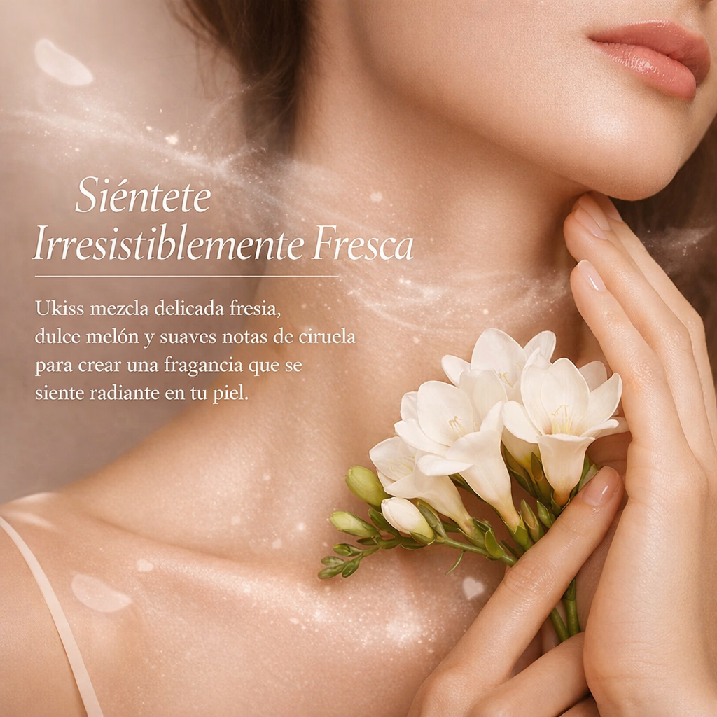 Perfume refrescante Ukiss: la fragancia dulce y ligera que te hace irresistible al instante.