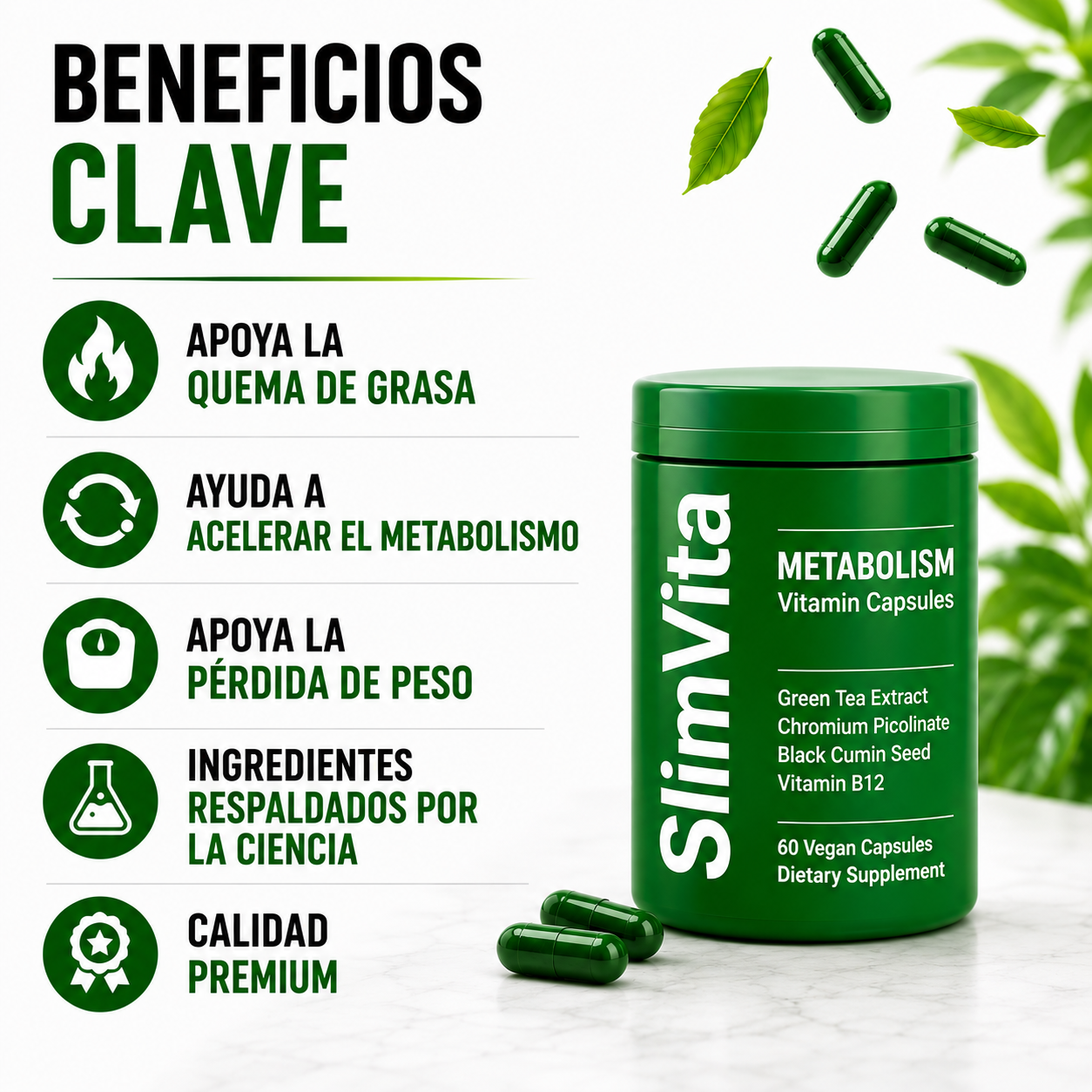 SlimVita - Apoya Tu Metabolismo, Controla Tus Impulsos y Brilla Con Seguridad