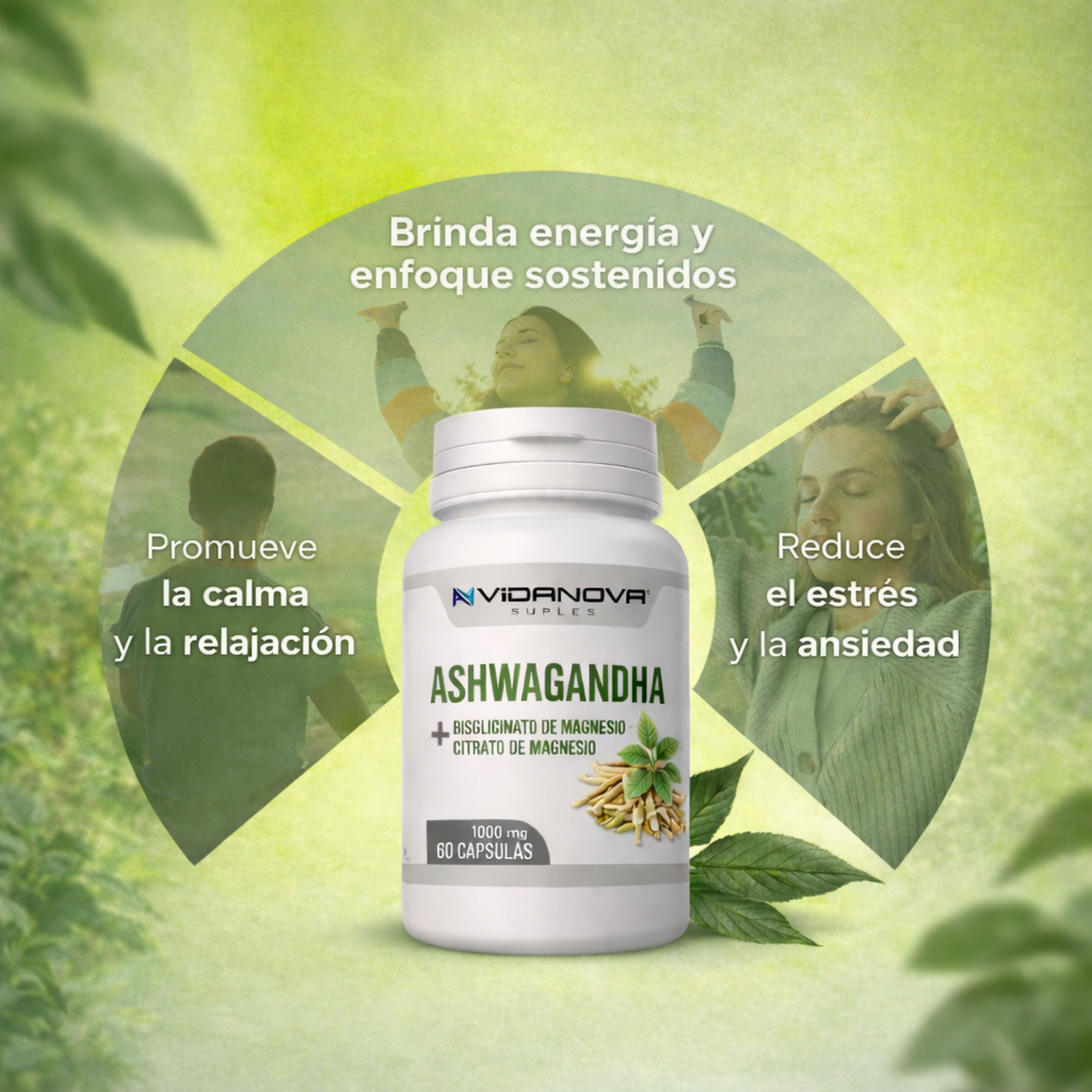 Ashwagandha con Magnesio Original 1000 mg – tu fórmula antiestrés de máxima potencia