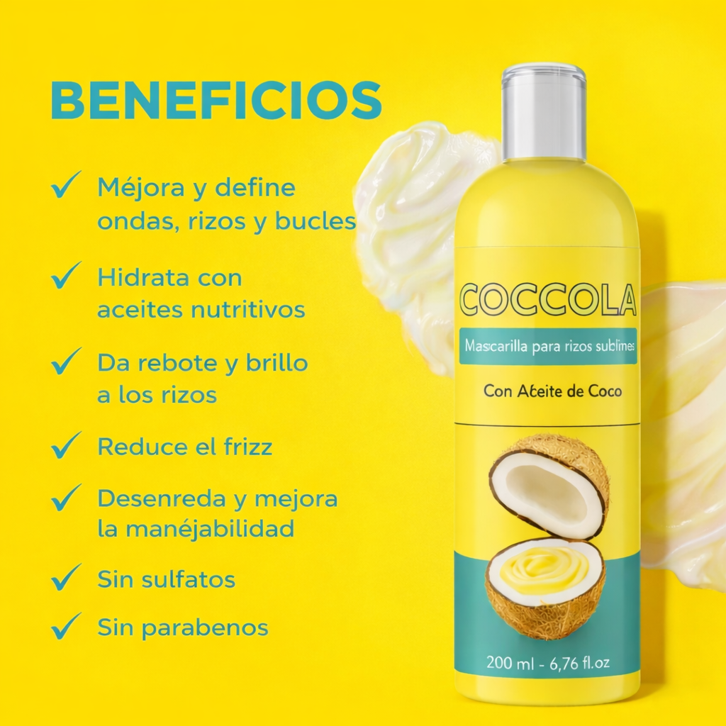 Coccola Curly Hair Mask – Tratamiento Profesional con Keratina