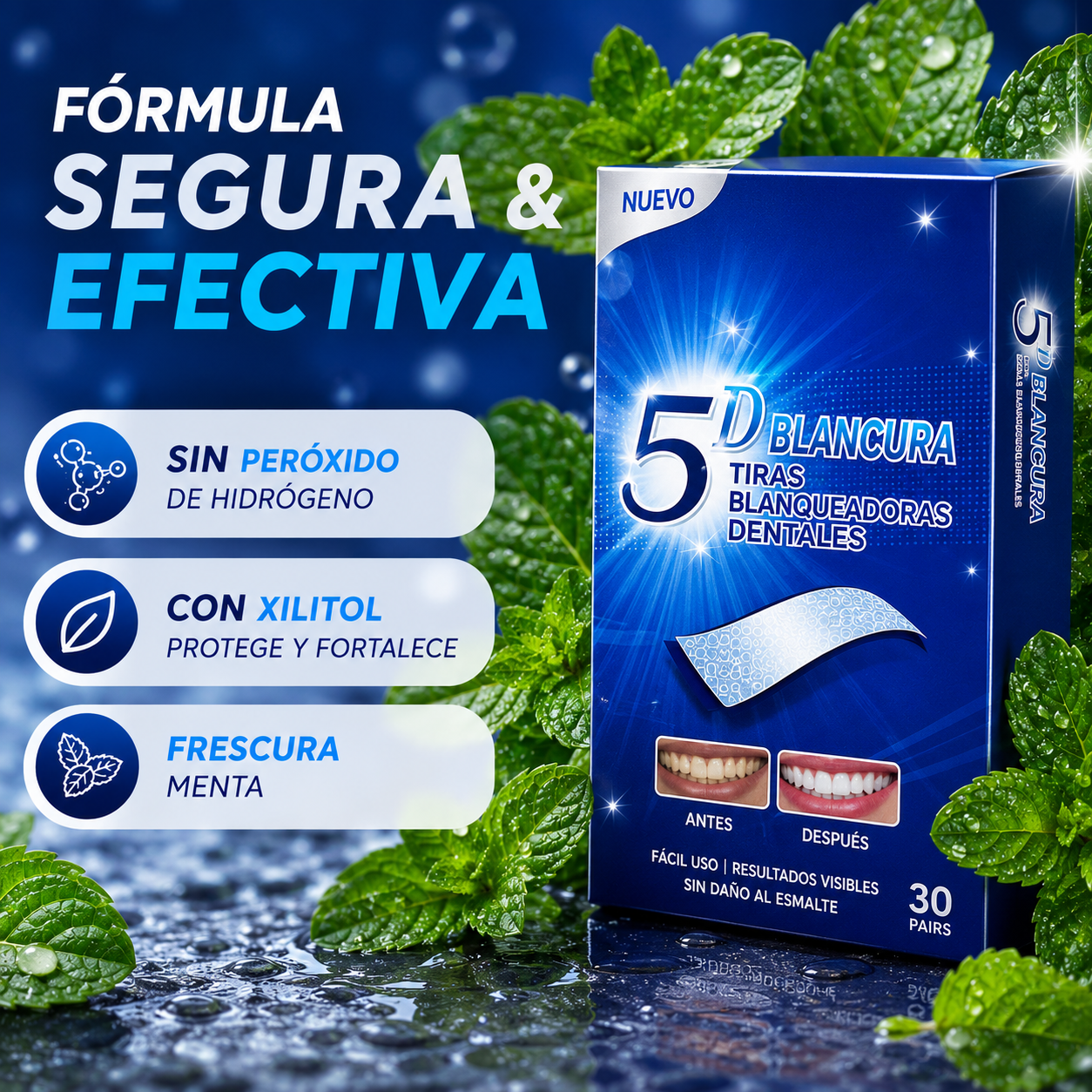 Sonrisa Radiante 5DPro – Una Sonrisa Más Blanca, Radiante y Segura Desde Casa