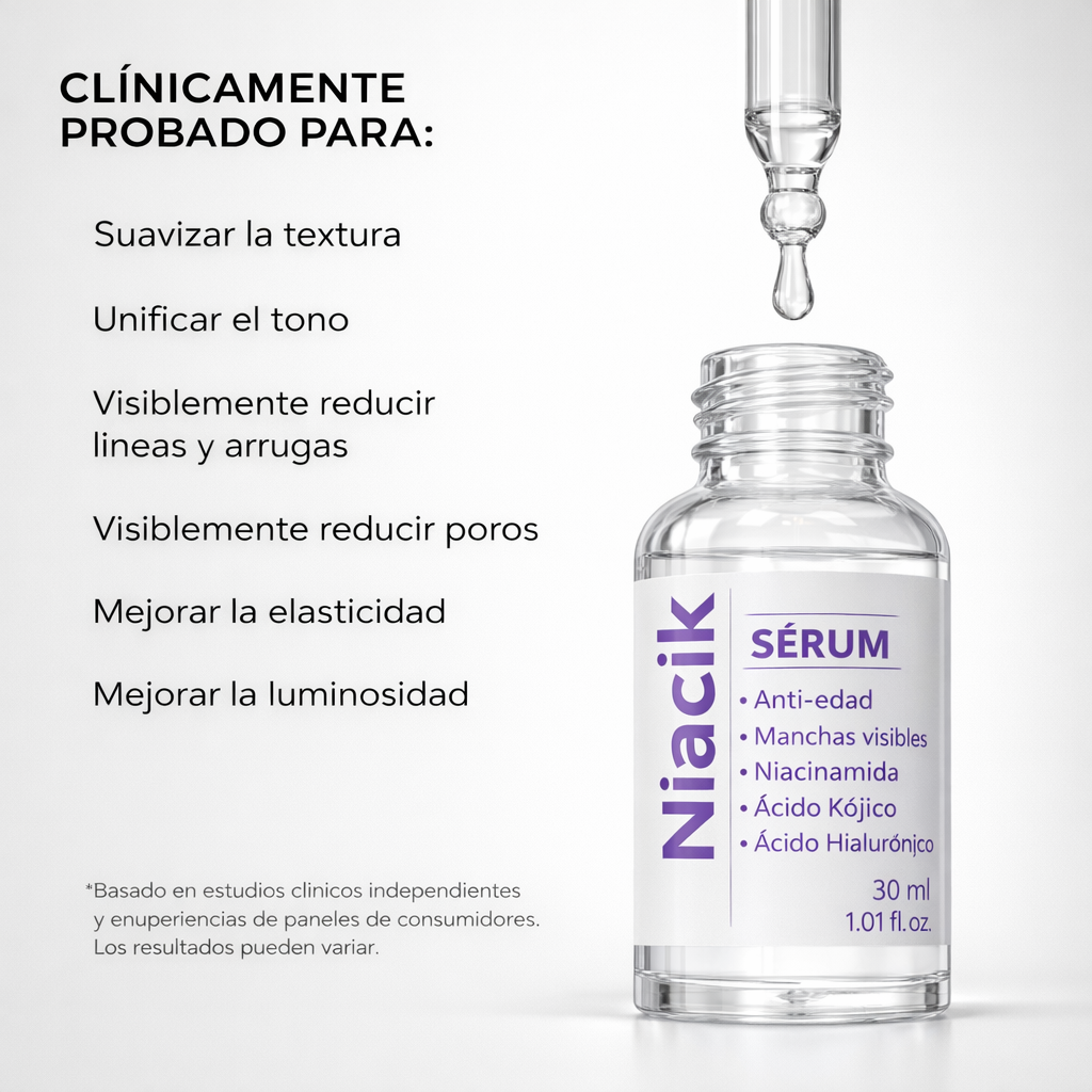 Niacinamida + alfa arbutina para aclarar e iluminar tu piel de forma fácil