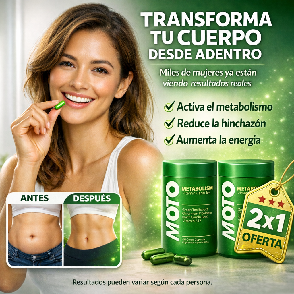 MetaboFit Cápsulas – Acelera tu Metabolismo y Quema Grasa Naturalmente (2x1 Oferta)