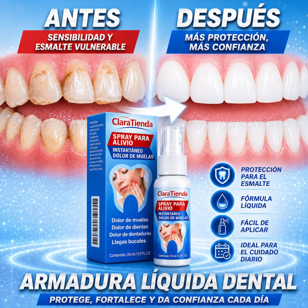 ARMADURA LÍQUIDA DENTAL - Protección diaria para dientes sensibles y una sonrisa más fuerte y saludable