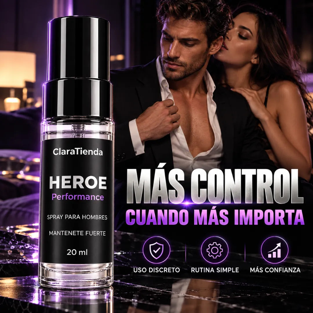 HEROE Performance Spray - Más confianza. Más control. Más vos.