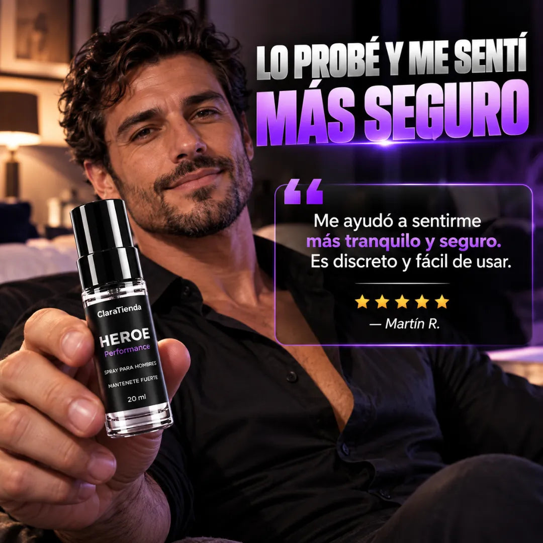 HEROE Performance Spray - Más confianza. Más control. Más vos.
