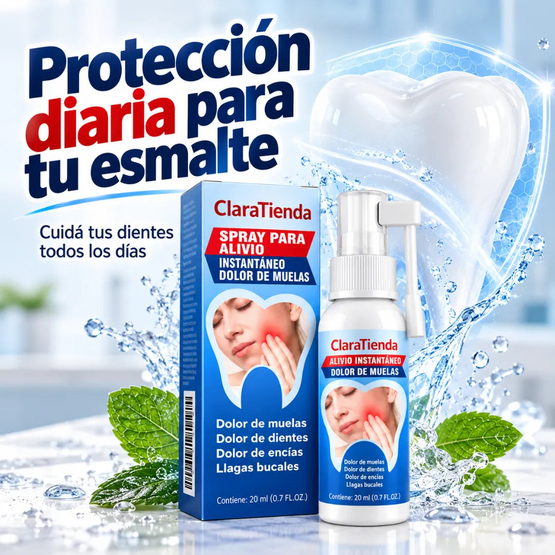 AlivioDent Spray - Protegé y fortalecé tu esmalte todos los días