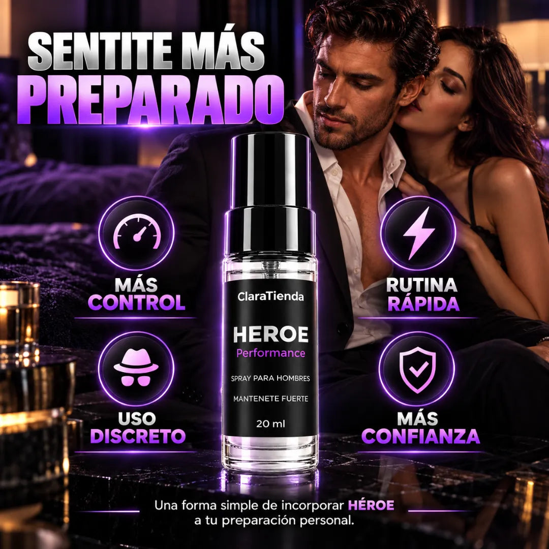 HEROE Performance Spray - Más confianza. Más control. Más vos.