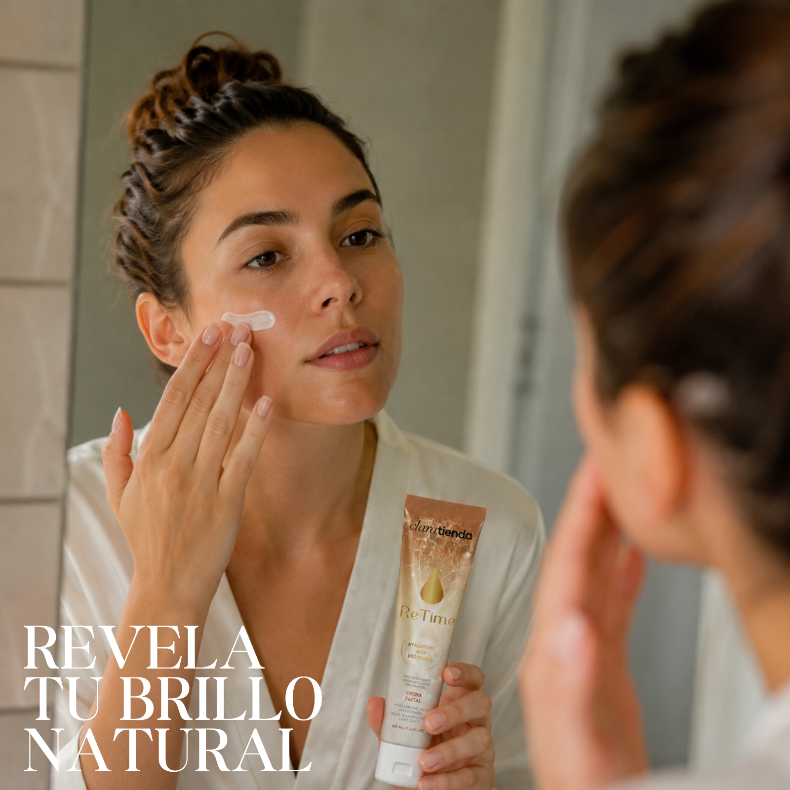 Crema antiedad: menos líneas, piel más lisa.