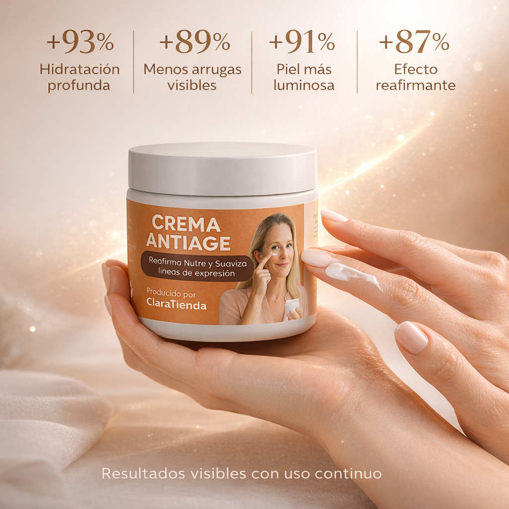 Crema Antiage Reafirmante : Reafirma, nutre y suaviza líneas de expresión