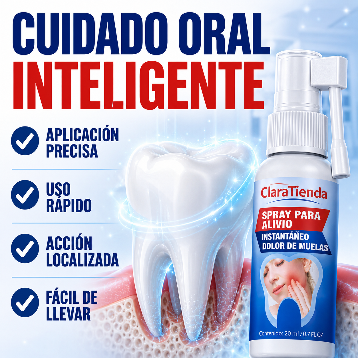 Toothache Relief Spray™ - No Dejes Que La Molestia En Tus Dientes O Encías Te Arruine El Día