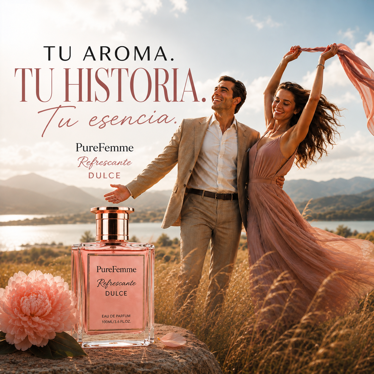 PureFemme Refrescante Dulce - La Frescura Íntima que Te Hace Sentir Segura, Cómoda y Delicadamente Femenina Todo el Día  Subheadline