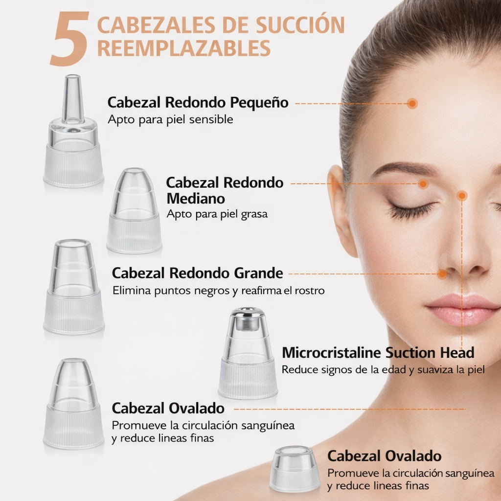 Aspirador de poros mágico – Solución para todos tus problemas faciales