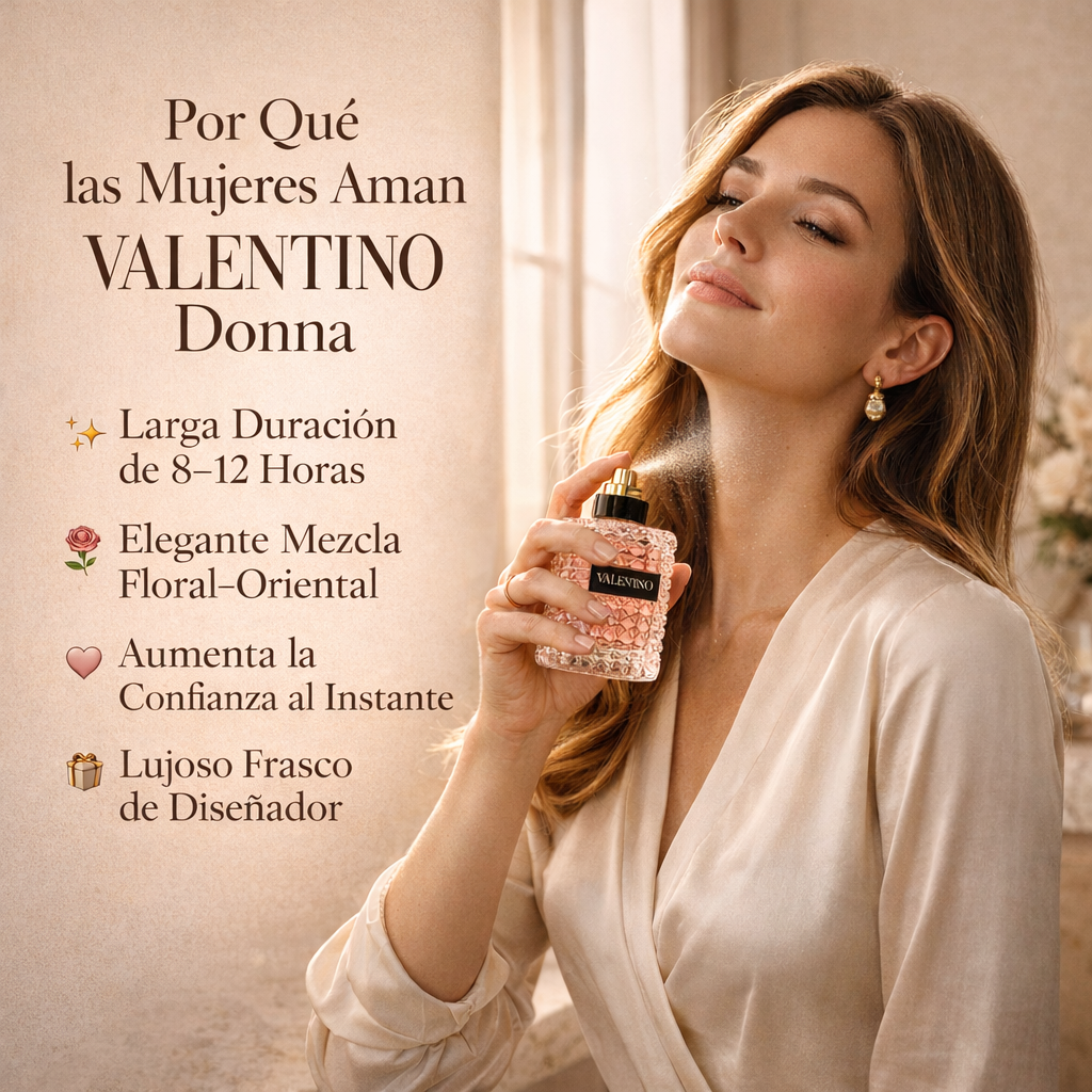 VALENTINO DONNA – Elegancia atemporal en cada spray