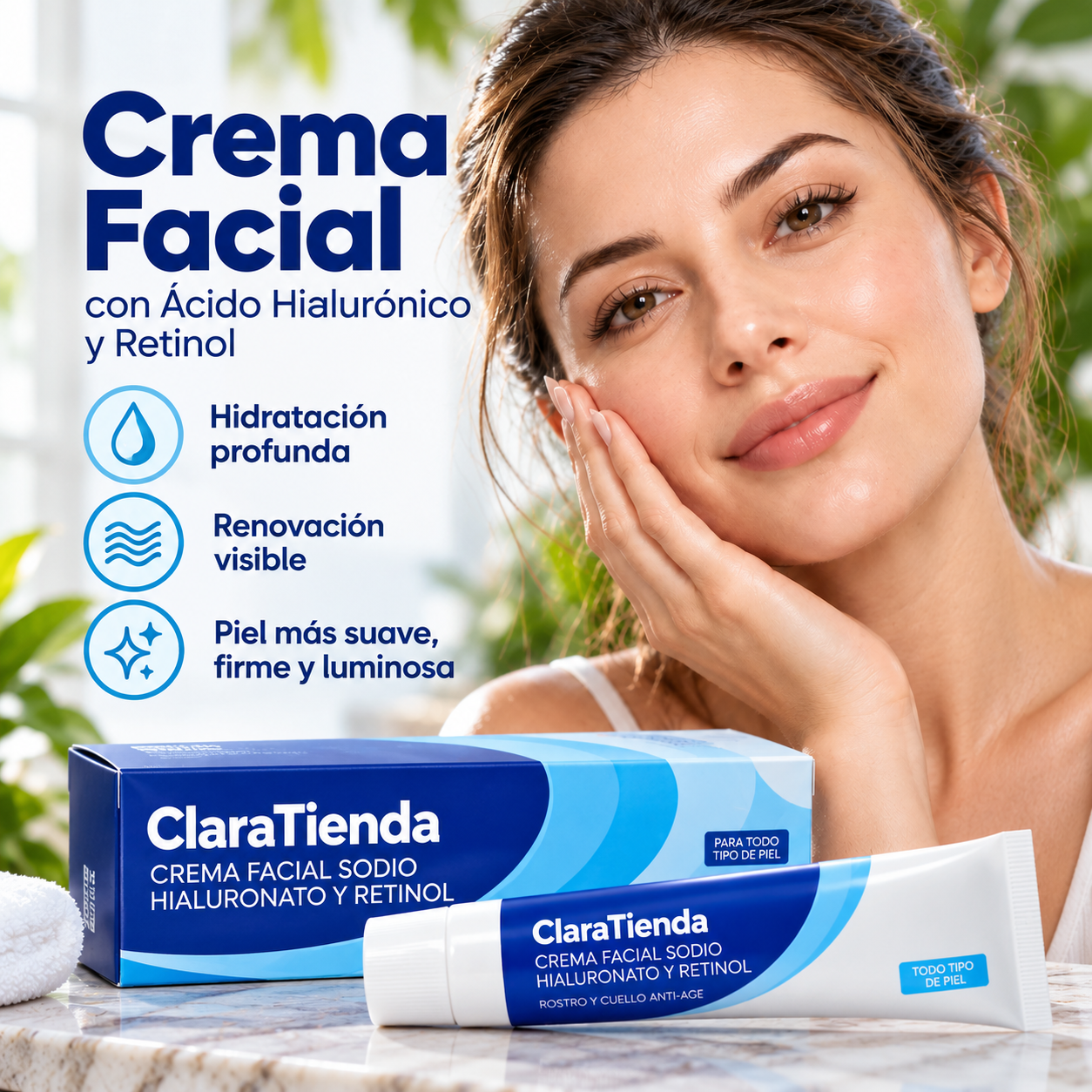 Crema Facial - Hidratación profunda y renovación visible