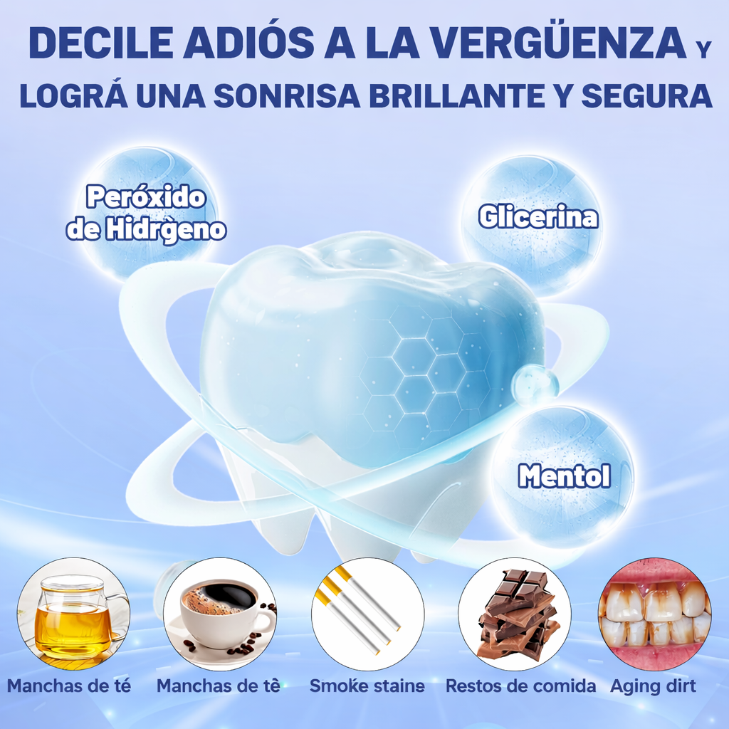 5D White - Tiras Blanqueadoras de Confianza Instantánea