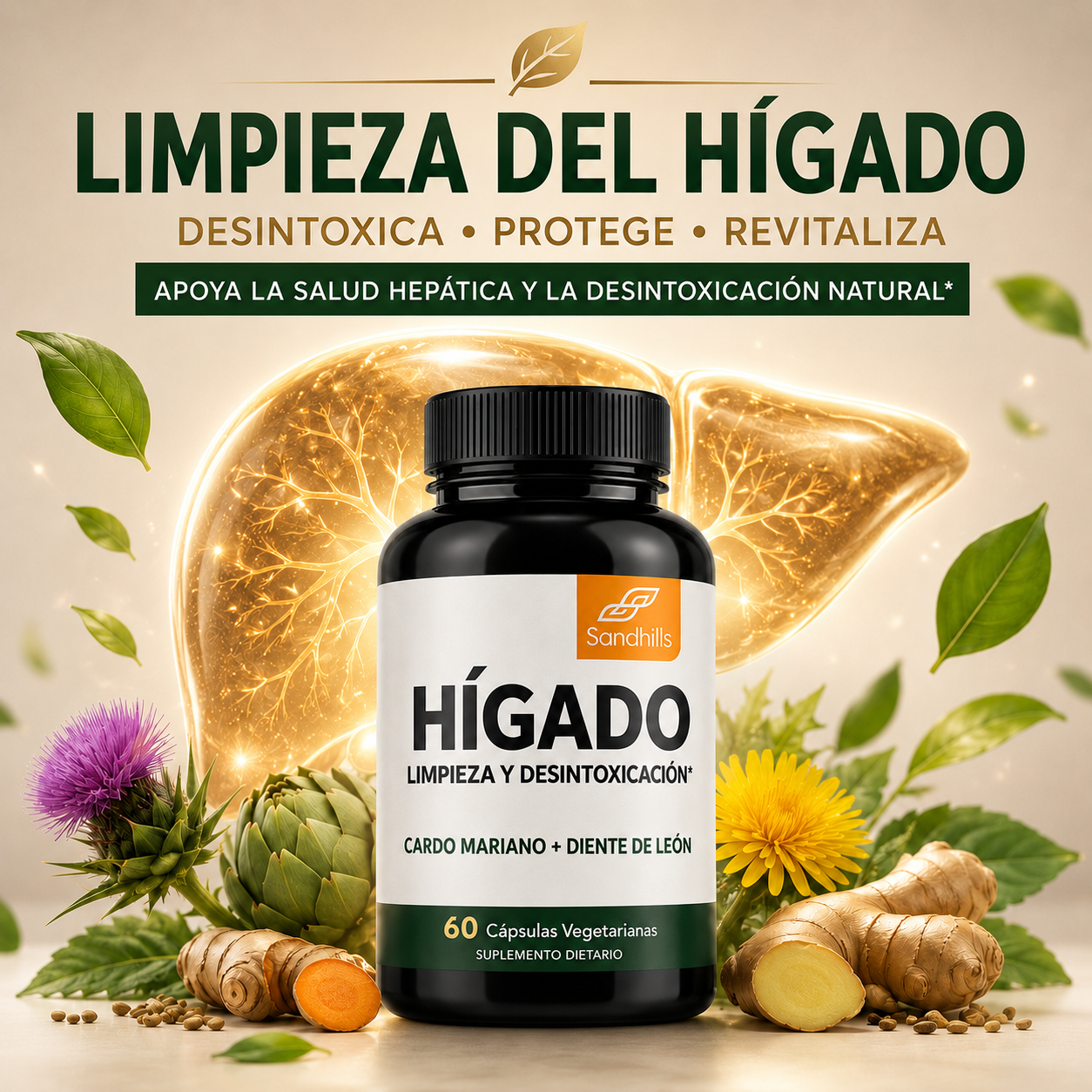 Detox Hepático - Apoyo hepático avanzado para que te sientas mejor.