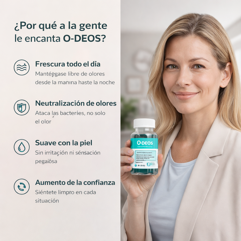O-DEOS — Frescura duradera en la que puede confiar