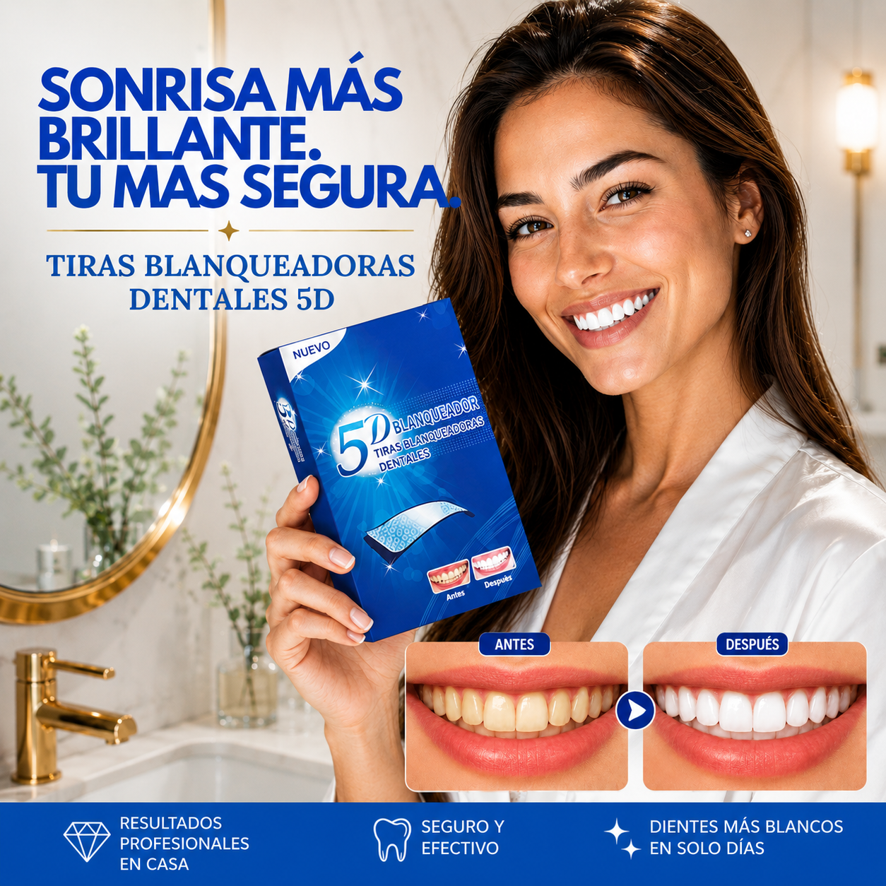 Las Tiras Blanqueadoras 5D White Pro - Tu Sonrisa, Pero Más Brillante.