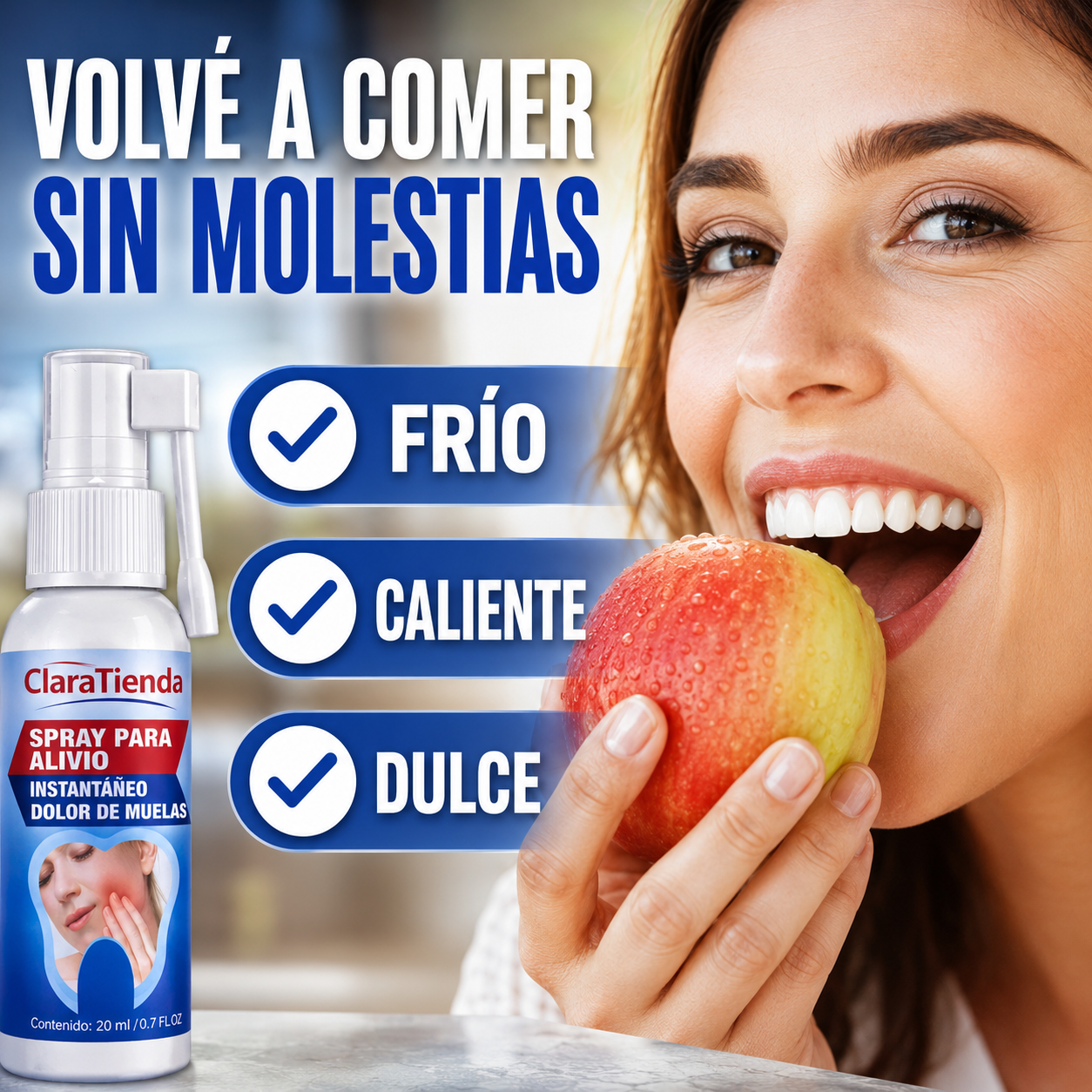 Toothache Relief Spray™ - No Dejes Que La Molestia En Tus Dientes O Encías Te Arruine El Día