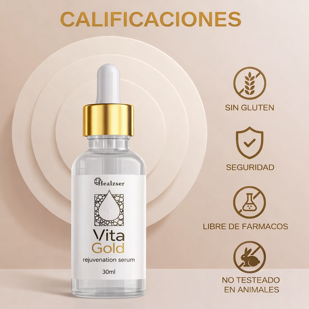 Vita Gold - Suero de Rejuvenecimiento e Hidratación Facial