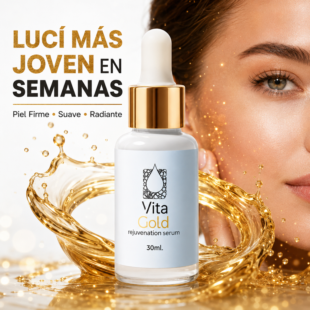 Vita Gold™ Rejuvenation Serum - Revelá una piel más suave, firme y radiante.