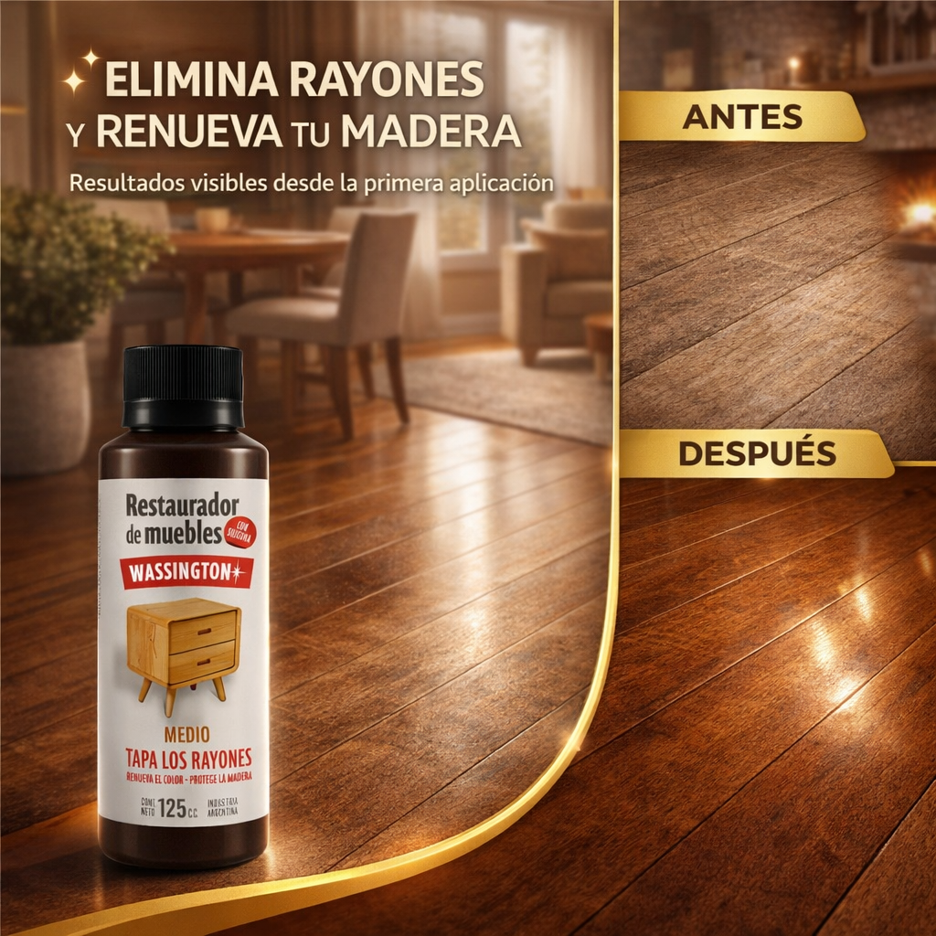 Restaurador de Muebles – Tapa Rayones y Renueva la Madera al Instante