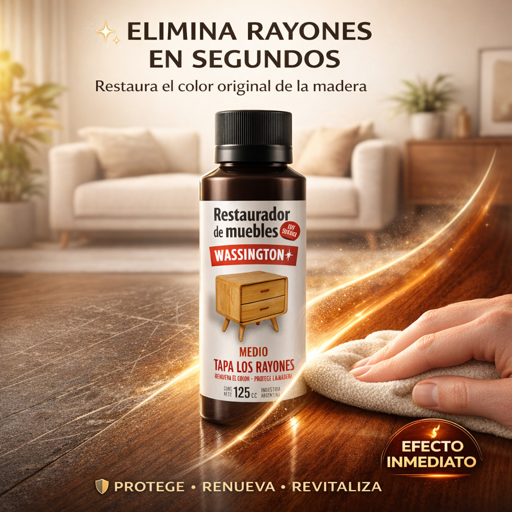 Restaurador de Muebles – Tapa Rayones y Renueva la Madera al Instante