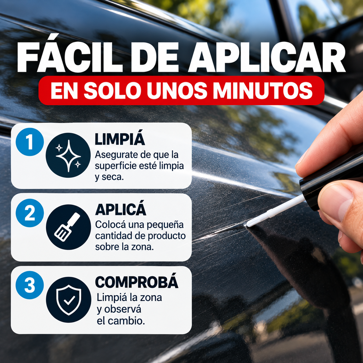 PuraPintura para autos - Restaura el color y el brillo de tu auto sin pasar por el taller (Oferta 2x1)