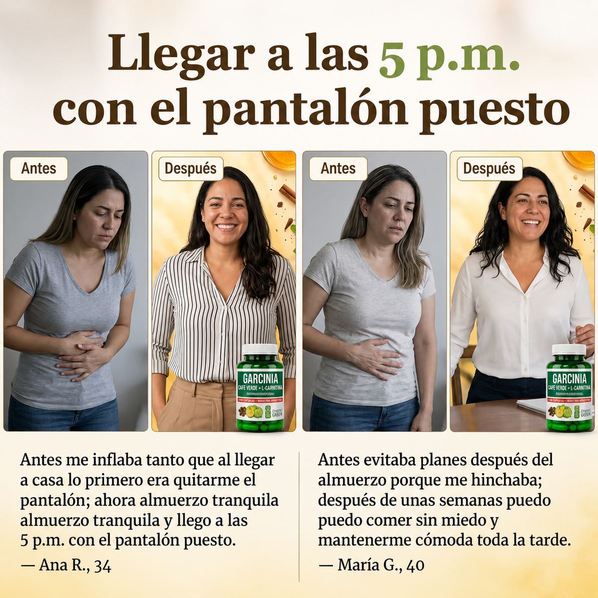 Garcinia + Café Verde + L-Carnitina – Energía y bienestar para acompañar tu rutina diaria
