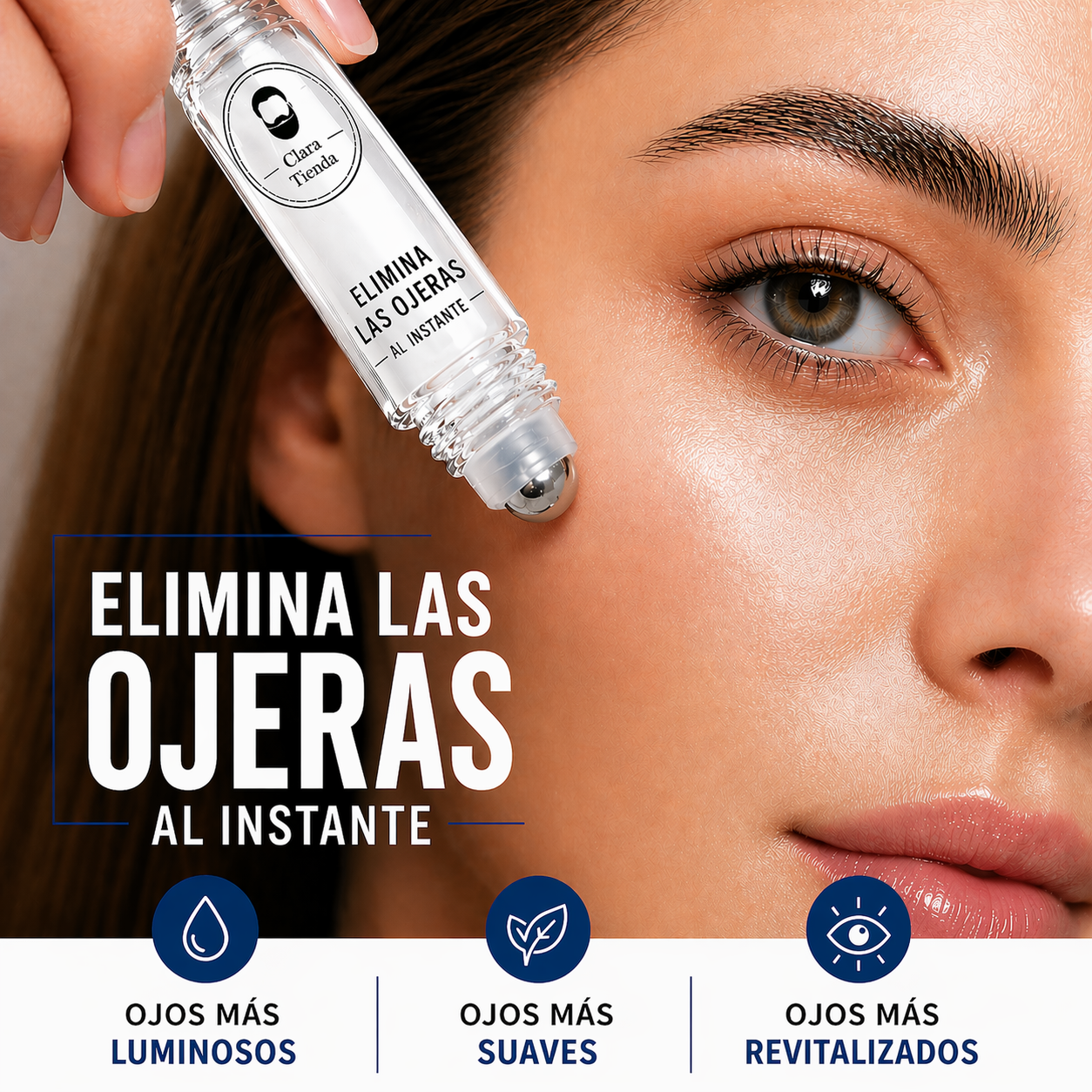 Elimina las ojeras al instante – Ojos más luminosos, suaves y revitalizados