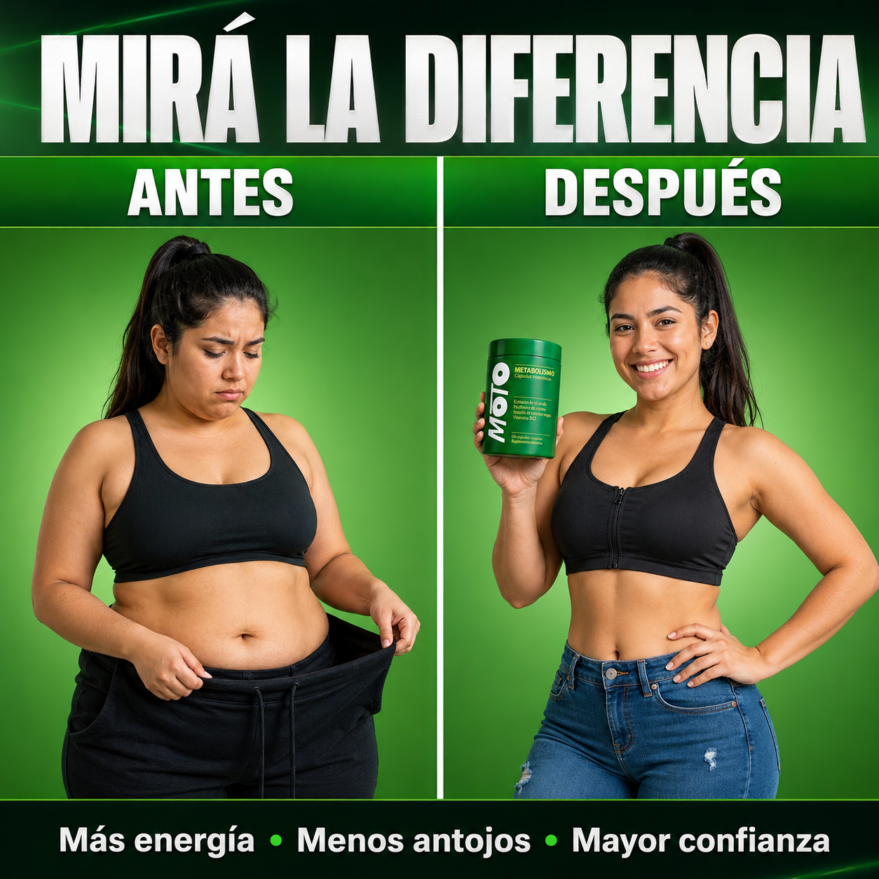 Cápsulas MOTO™ para el Metabolismo - Activá Tu Metabolismo. Controlá Antojos. Más Energía.
