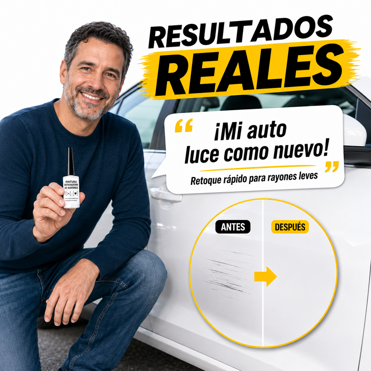 BrightTouch Reparador de Pintura para Auto - Mantené tu auto impecable sin pagar precios de taller