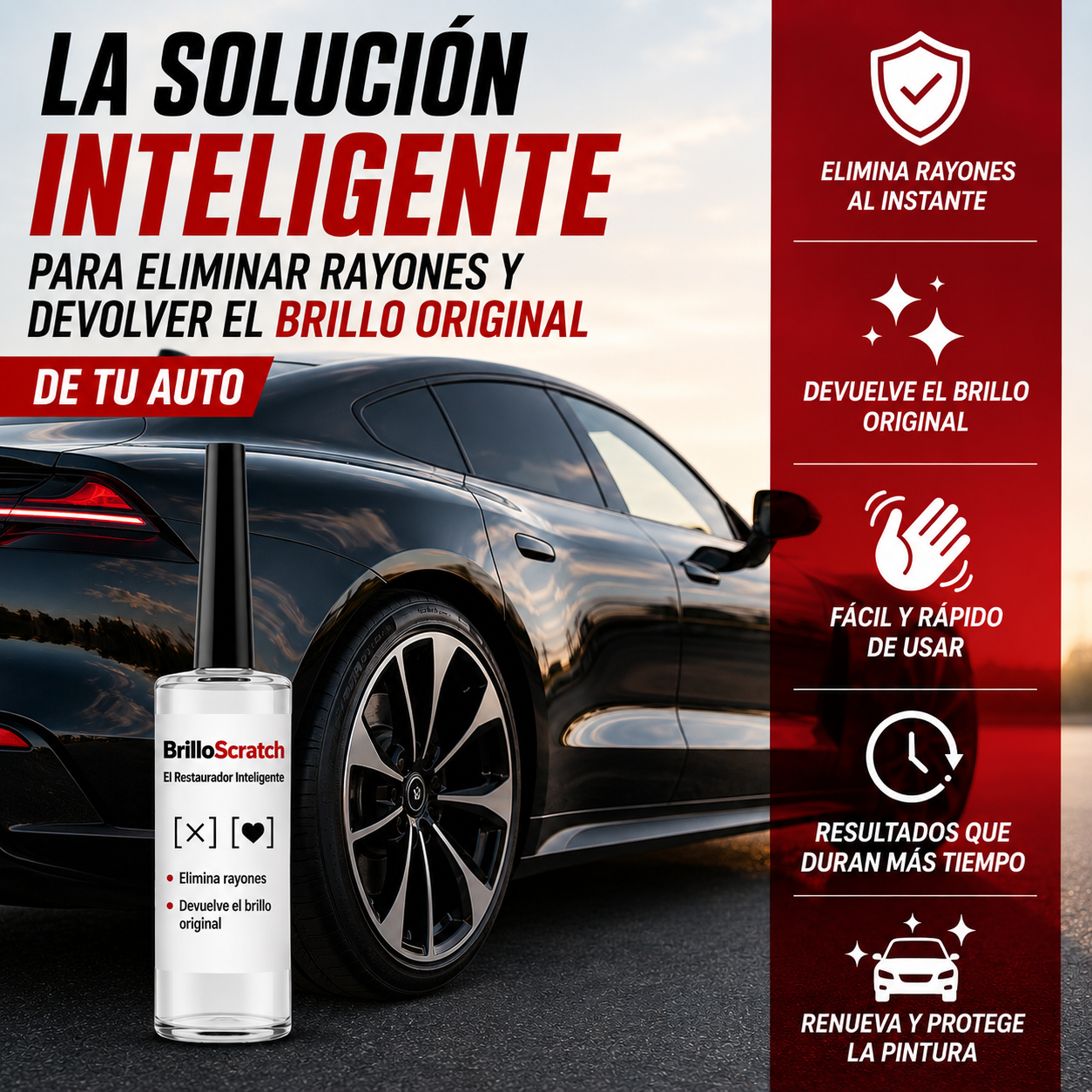 BrilloScratch – Elimina Rayones, Restaura el Color y Sorpréndete con el Resultado (2x1 Oferta)