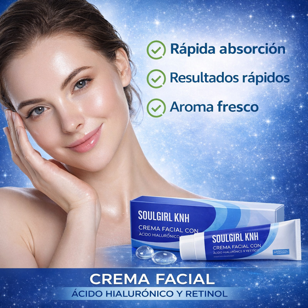 Soulgirl Knh  - Crema Facial con Sodium Hyaluronate y Retinol