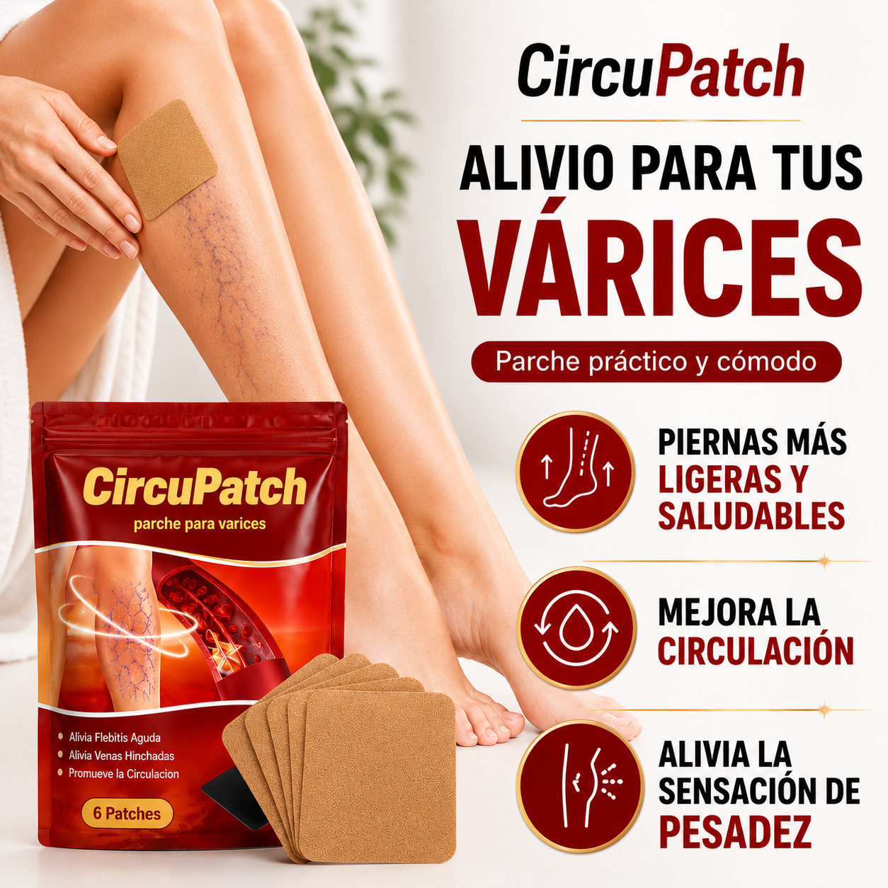 CircuPatch: ¡Dile adiós a las varices y recupera la belleza natural de tus piernas!