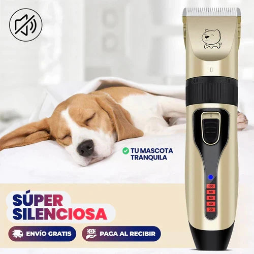 Trimmer Eléctrico para Perros y Gatos – Silencioso, Recargable y Profesional en Casa