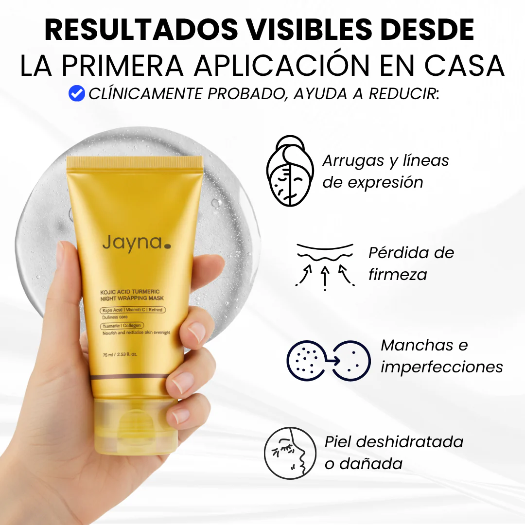 Mascarilla Facial Coreana con Cúrcuma y Colágeno