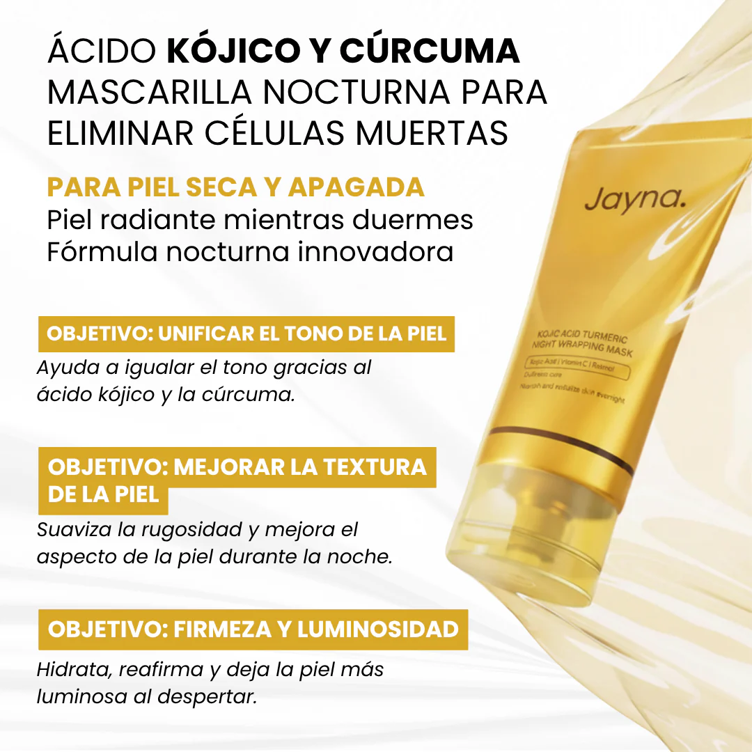 Mascarilla Facial Coreana con Cúrcuma y Colágeno
