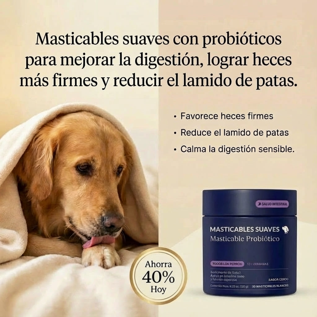 Gomitas Probióticas para Perros — Confort Digestivo Diario