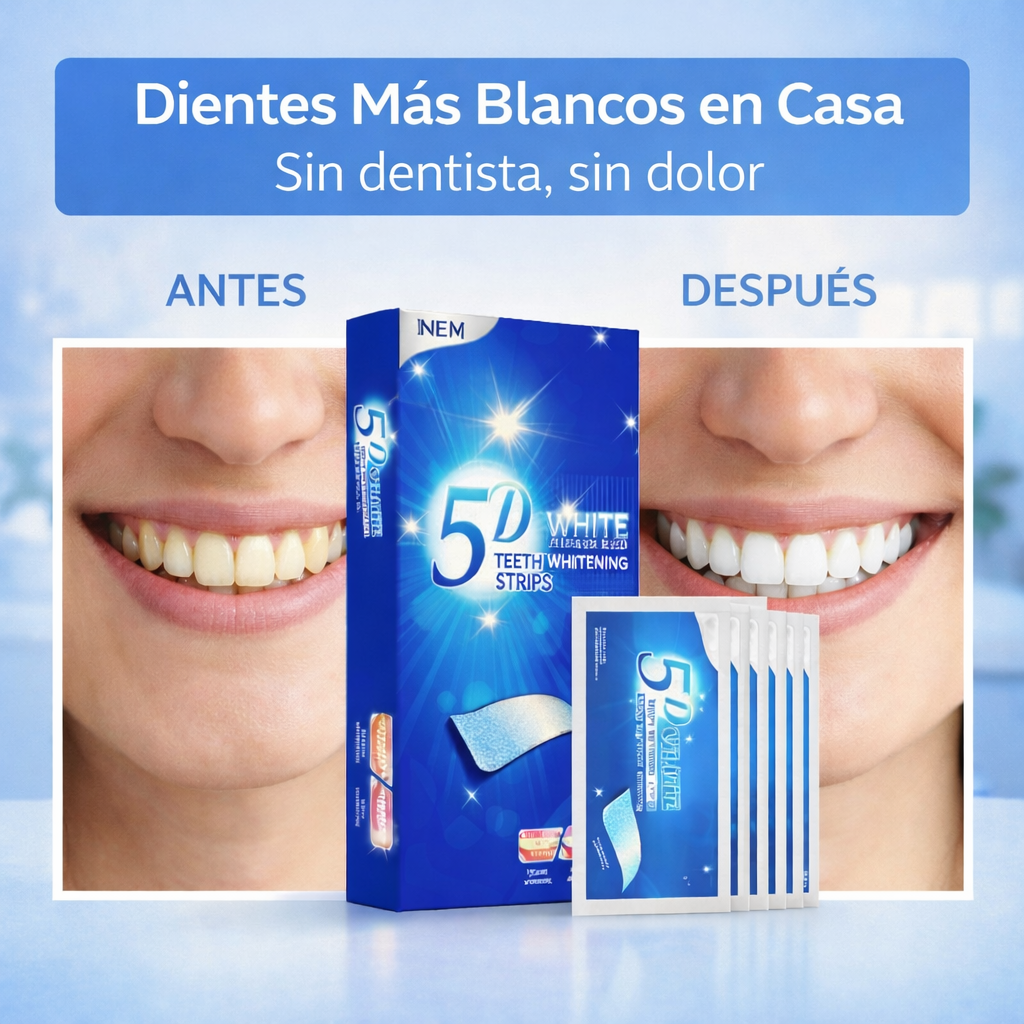 5D White Pro – Tiras Blanqueadoras